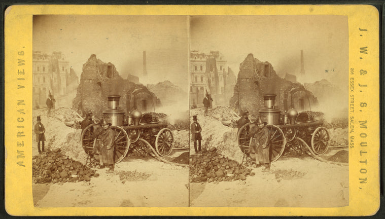 View of the ruins on Franklin St.