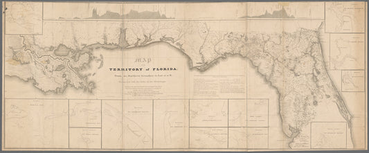 Map of the territory of Florida. : from its northern boundary to Lat: 27°, 30' N, connected with the delta of the Mississippi