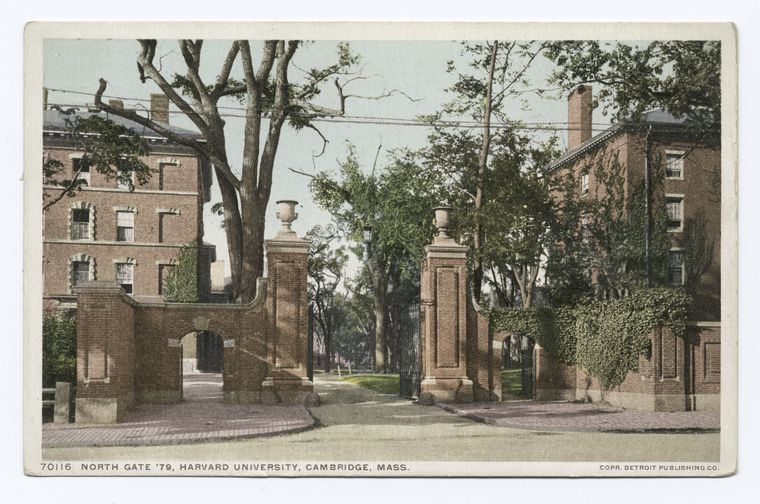 North Gate to Harvard University, Cambridge, Mass.