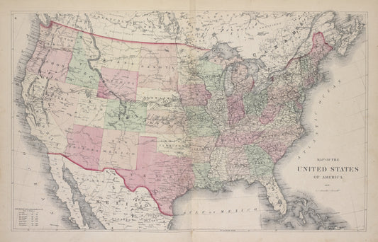 Map of The United States of America