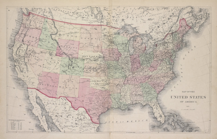 Map of The United States of America