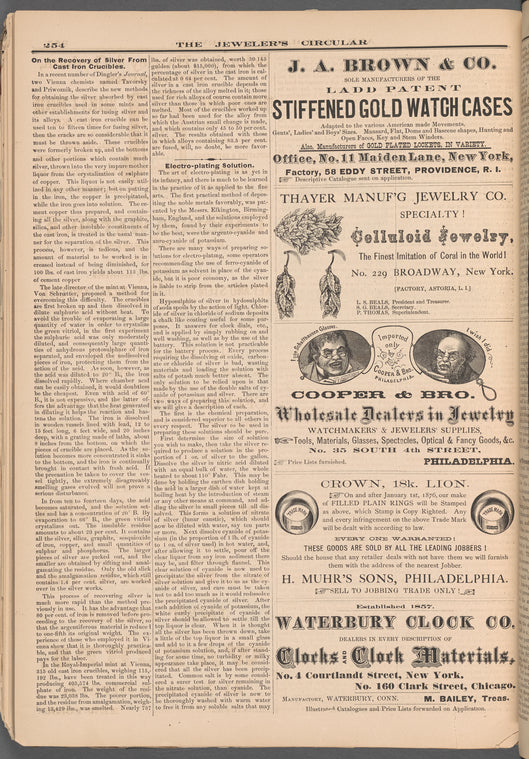 The jewelers' circular and horological review