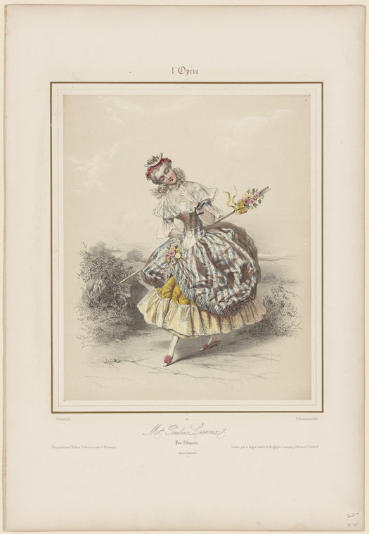 Melle Pauline Leroux. Pas villagèois