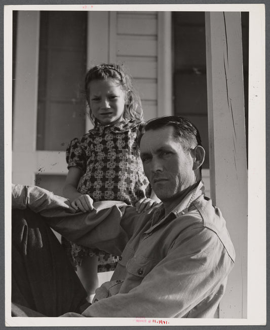 Levy usher and his little girl living at Hazlehurst Farms Inc., Hazlehurst, Georgia.