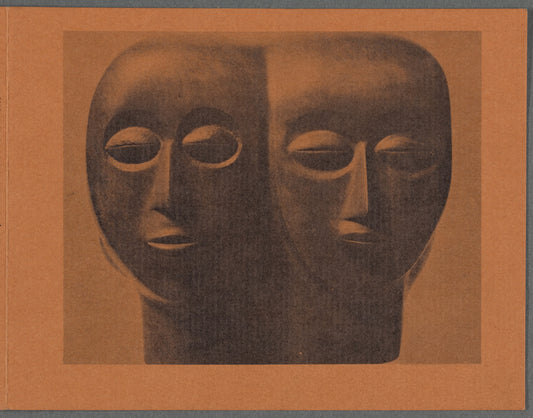 Leaflet for Elizabeth Catlett sculptural works featured in The Brockman Gallery Collection exhibition at California State University of Los Angeles