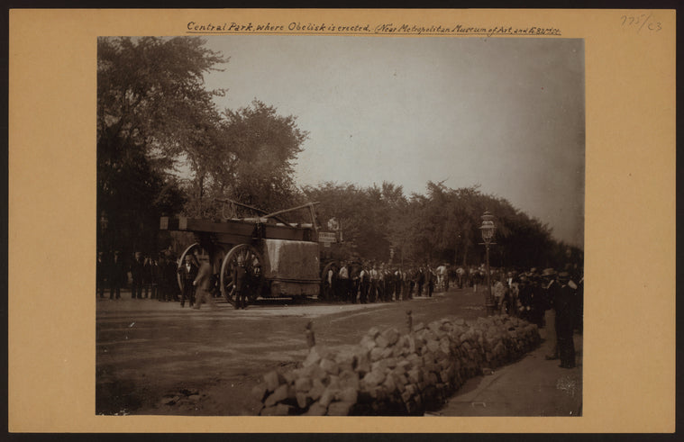 General view - Manhattan - Central Park - Where the Obelisk is erected.