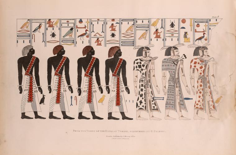 From the tombs of the kings at Thebes, discovered by G. Belzoni.