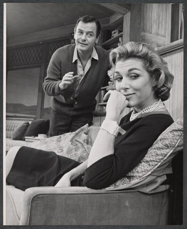 Gig Young and Nan Martin in the stage production Under the Yum-Yum Tree