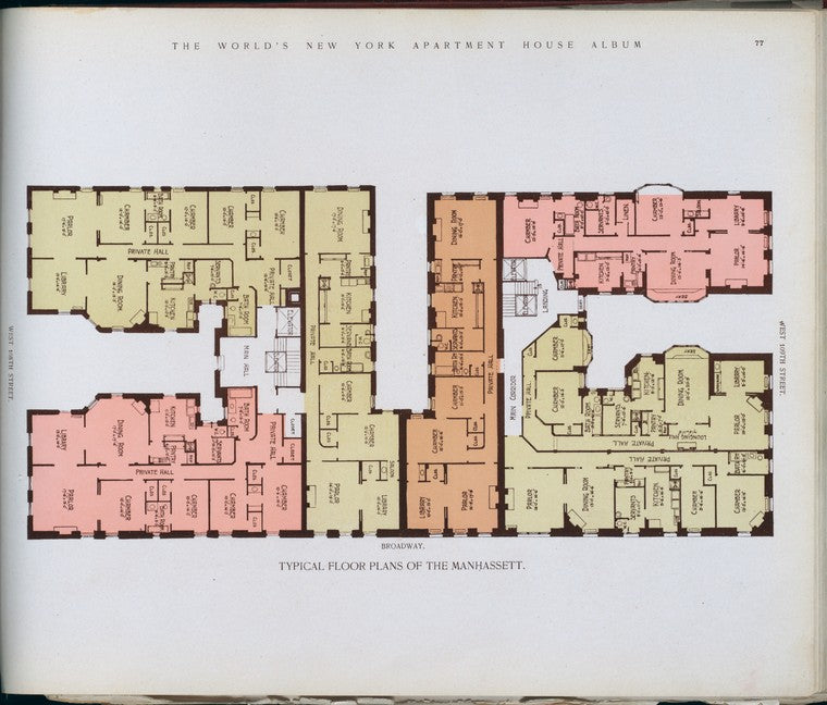 Typical floor plans of The Manhassett.