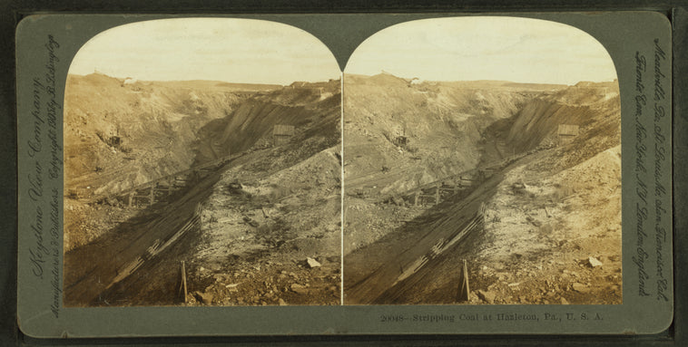 Stripping coal at Hazleton, Pa., U.S.A.