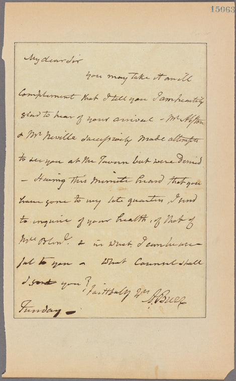 Letter to H[arman] Blennerhassett [Richmond]