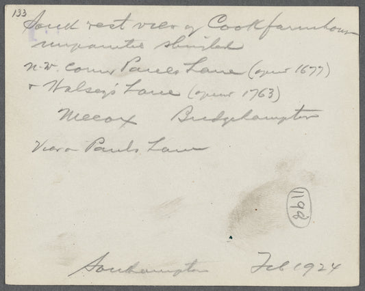 Augustus Cook house. NW corner Paul's and Halsey Lanes. Bridgehampton, Southampton