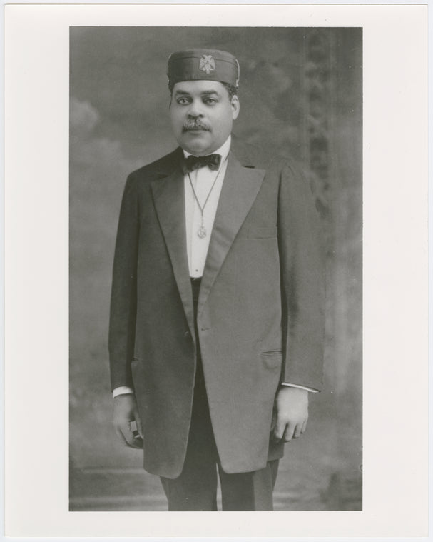 Portrait of Arthur Alfonso Schomburg in his masonic attire