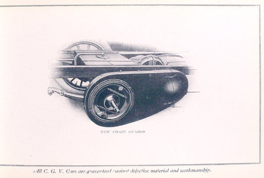 C. G. V. automobiles; New chain guards.