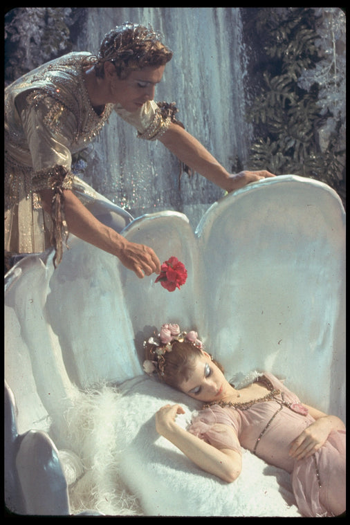 New York City Ballet production of the movie version of "A Midsummer Night's Dream" with Suzanne Farrell as Titania and Edward Villella as Oberon, choreography by George Balanchine (New York)
