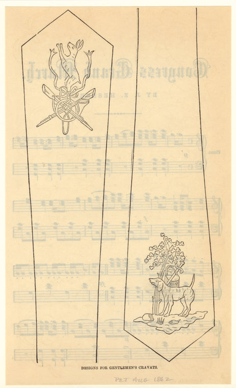 Designs for gentlemen's cravats
