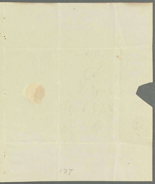 Caroline Vernon to Jane Porter, autograph letter signed