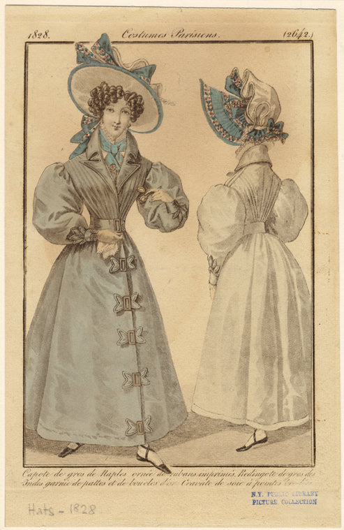 1828, costumes parisiens