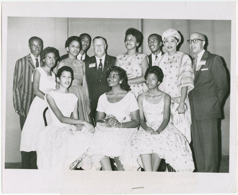 Little Rock Nine and friends at NAACP's 49th annual convention in Cleveland