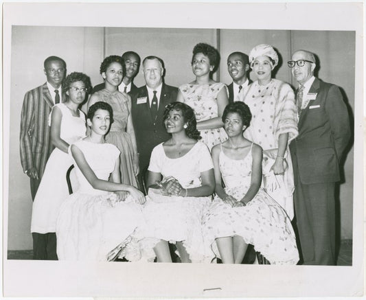 Little Rock Nine and friends at NAACP's 49th annual convention in Cleveland