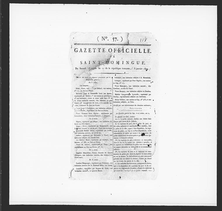 Gazette officielle de St. Domingue