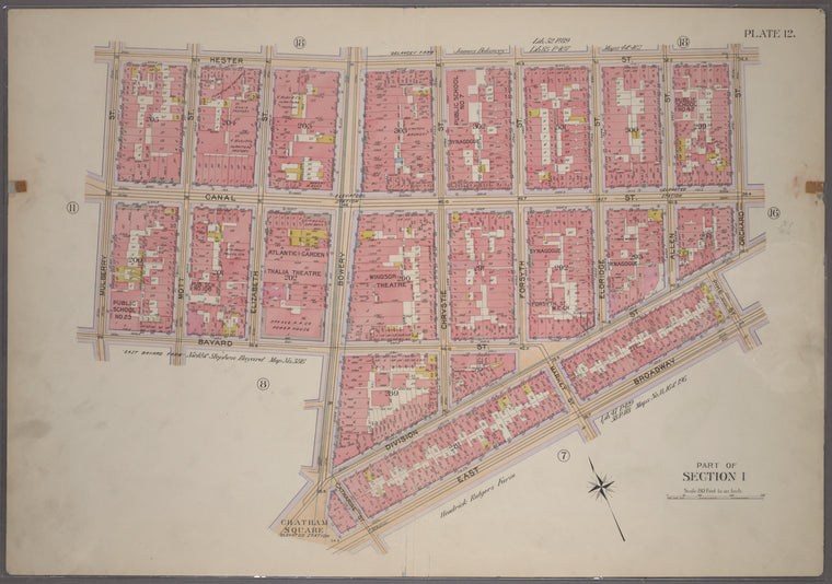 Bounded by Hester Street, Orchard Street, Division Street, Pike Street, East Broadway, Chatham Square, Bowery Street, Bayard Street and Mulberry Street