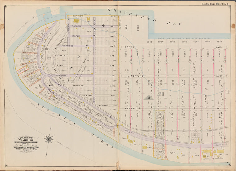 Bounded by Bayview Ave., (Gravesend Bay) Canal Ave., W. 27th St., (Atlantic Ocean) Surf Ave. and Atlantic Ave.