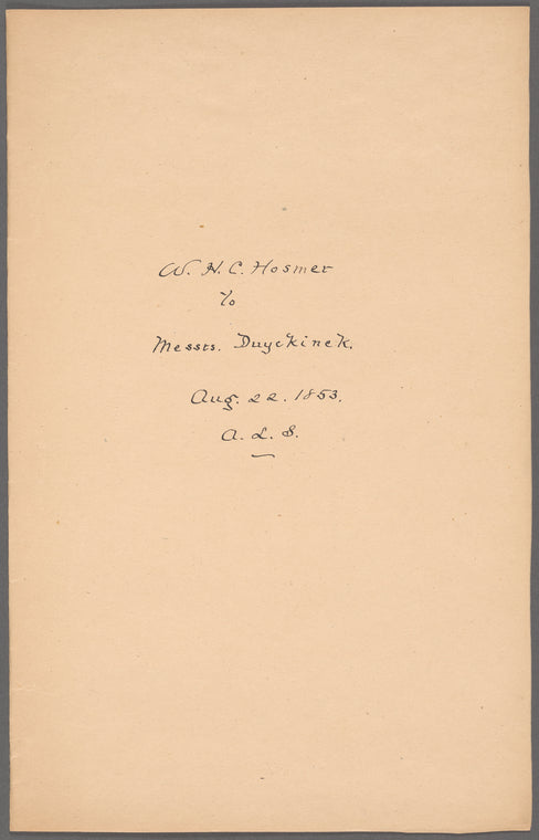 Hosmer, William Howe Cuyler (1814-1877)