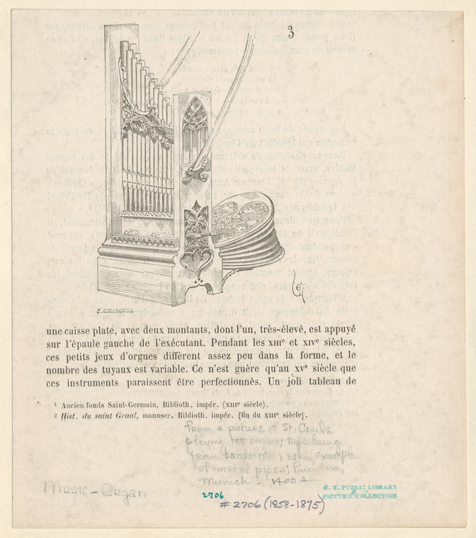 Portable organ from the fifteenth century.