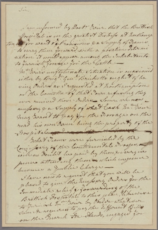 Letter to [Gen. William Heath.]