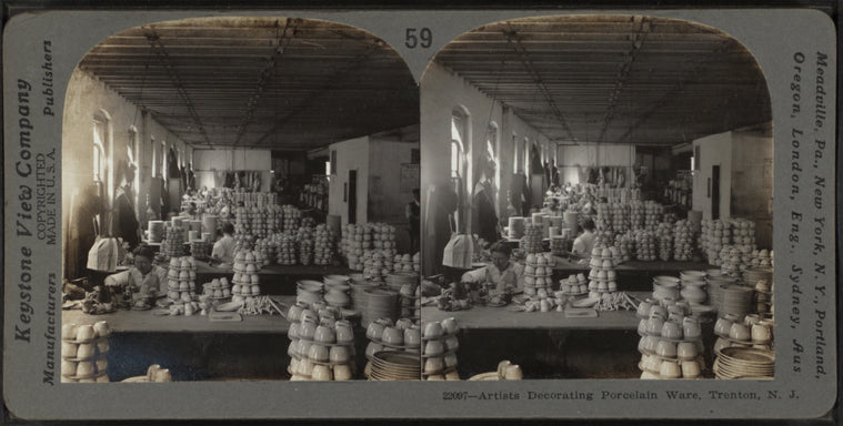 Artists Decorating Porcelain Ware, Trenton, N.J.