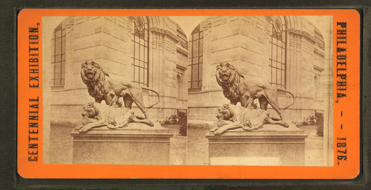 Sculpture "The dying lioness."