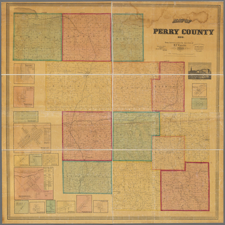 Map of Perry County, Ohio