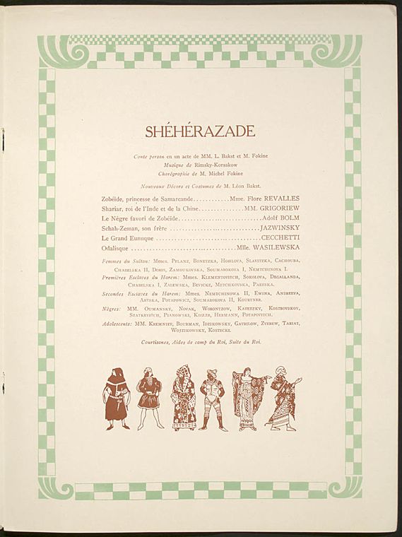 Ballets Russes (Diaghilev), American tour, 1915-1916.