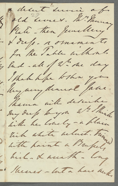 Dora Macdonald, Lady Macdonald to Jane Porter, autograph letter signed