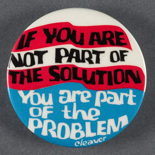 If you are not part of the solution, You are part of the Problem, Cleaver