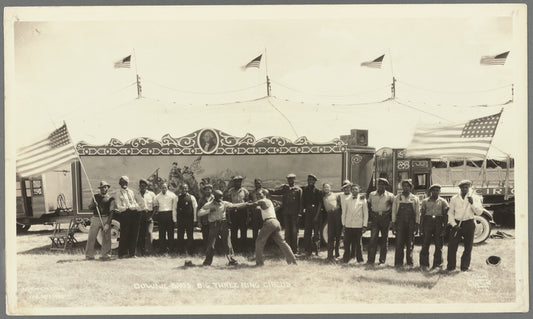 African American performers in the Downie Bros. Big 3 Ring Circus in Norwich, Connecticut