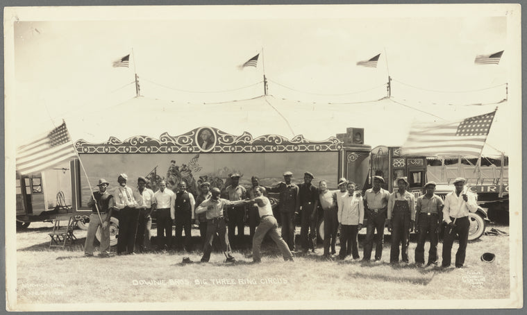 African American performers in the Downie Bros. Big 3 Ring Circus in Norwich, Connecticut