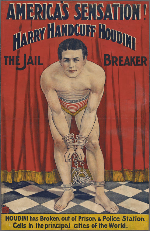 America's sensation: Harry Handcuff Houdini, the jail breaker