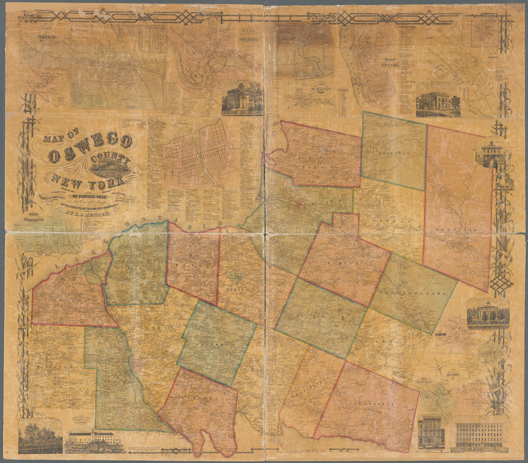 Map of Oswego County, New York: from actual surveys