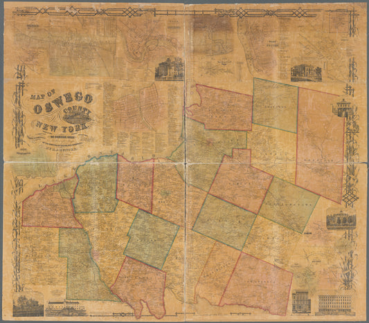 Map of Oswego County, New York: from actual surveys