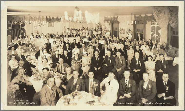 Circus Fans Association, 9th annual banquet, in Norwich, Connecticut