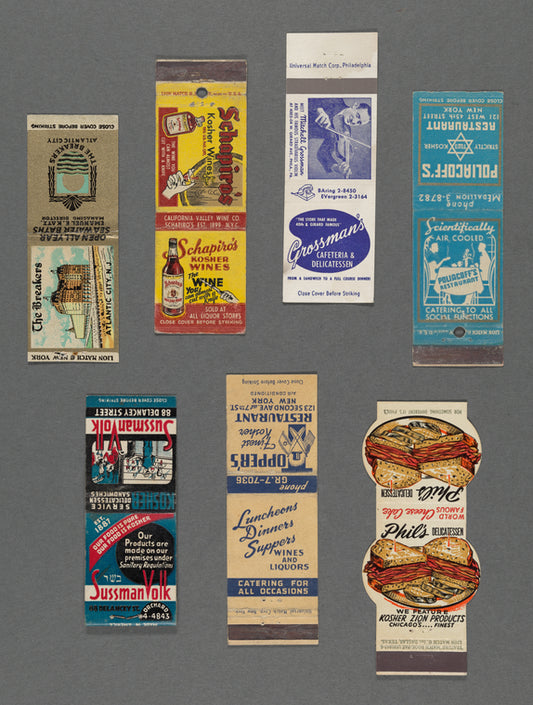 Deli and restaurant matchbook covers