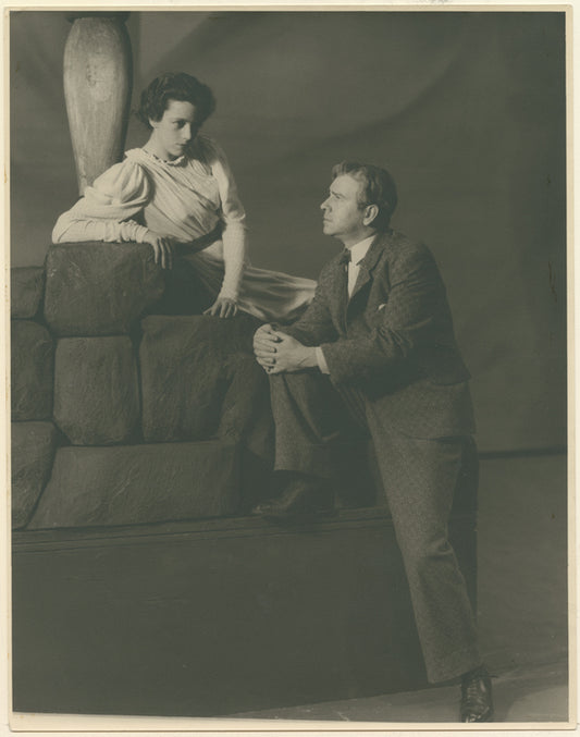 Mary Hone and Moffat Johnston in the stage production The Lady From the Sea