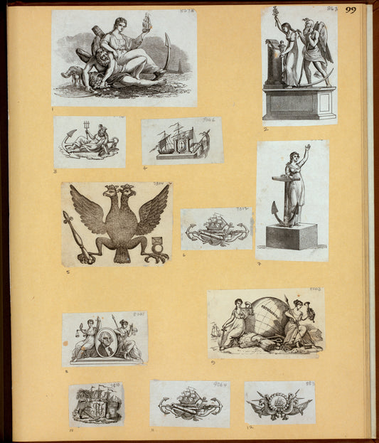 Allegorical scenes.