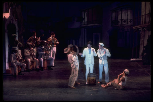 Actor Bobby Van in a scene fr. the Broadway musical "Doctor Jazz." (New York)