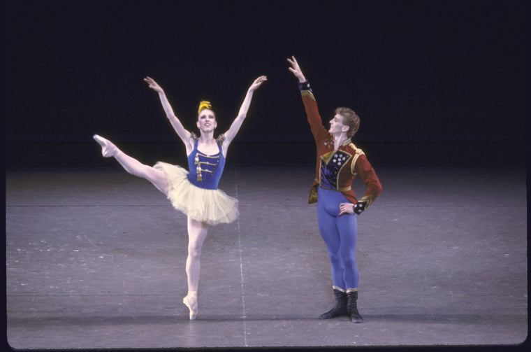 New York City Ballet production of "Stars and Stripes" with Kyra Nichols and Sean Lavery, choreography by George Balanchine (New York)