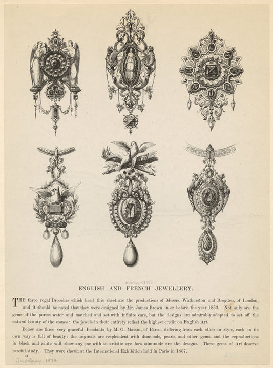 English and French jewellery