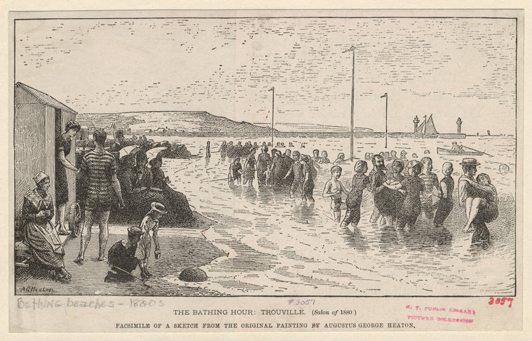 The bathing hour : Trouville