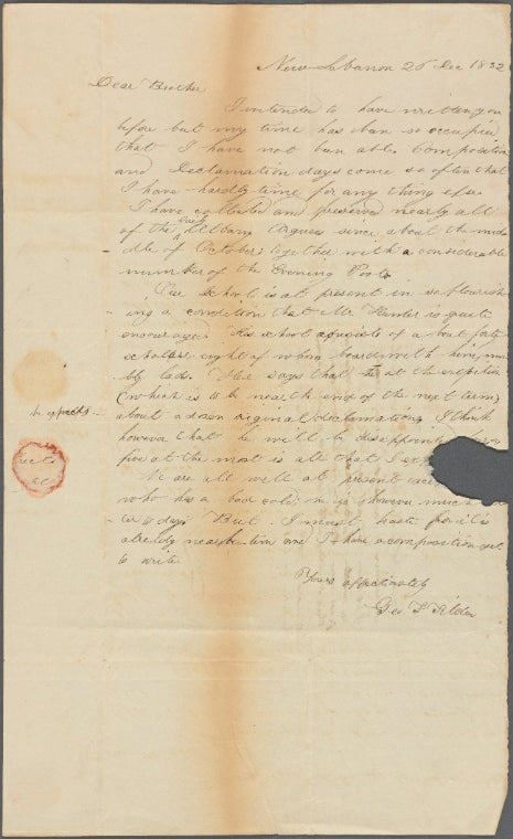 Tilden, George F., 1832-1835